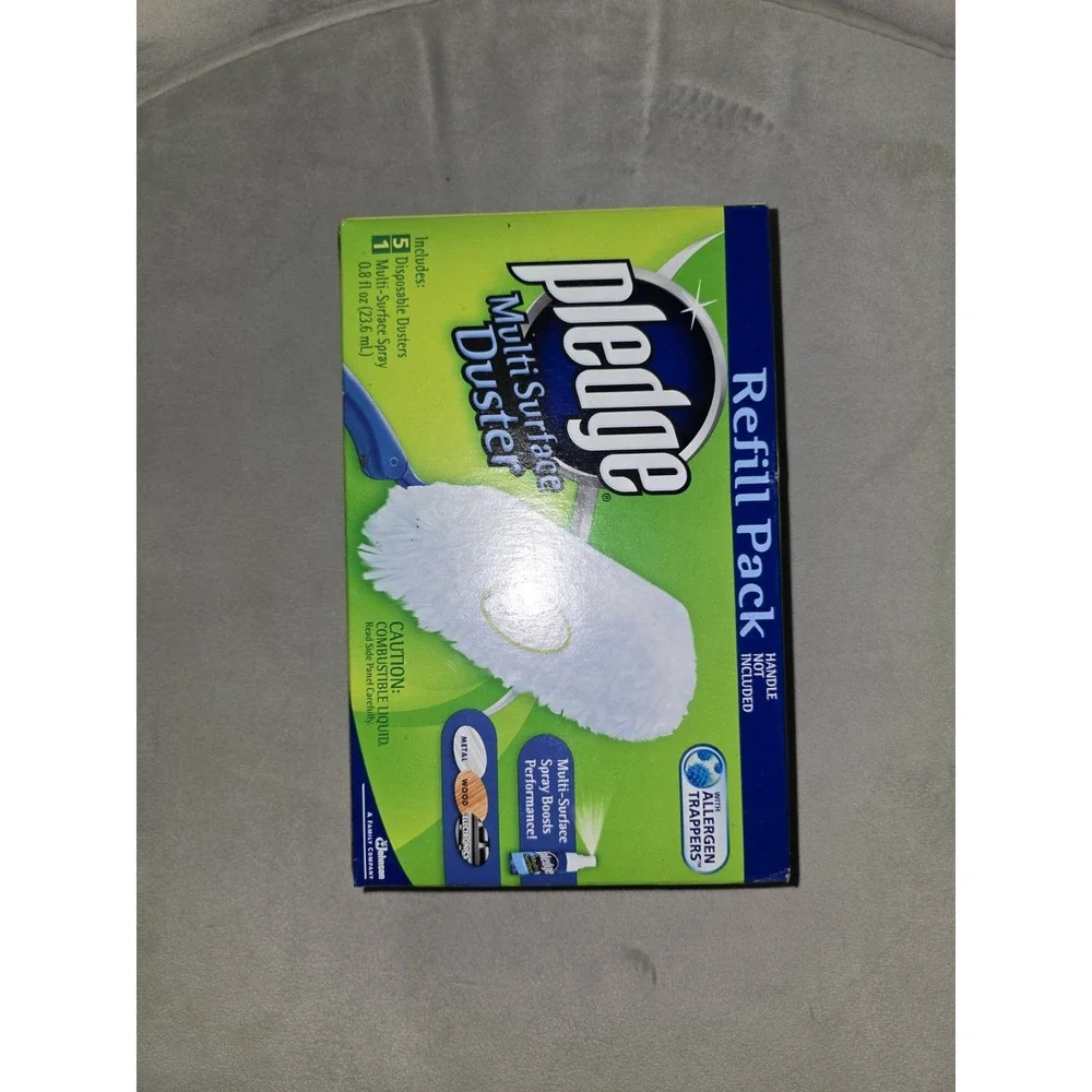 PLEDGE DUSTER PLUS Refills 5 Dusters & 1 Multi-Surface Spray NIB